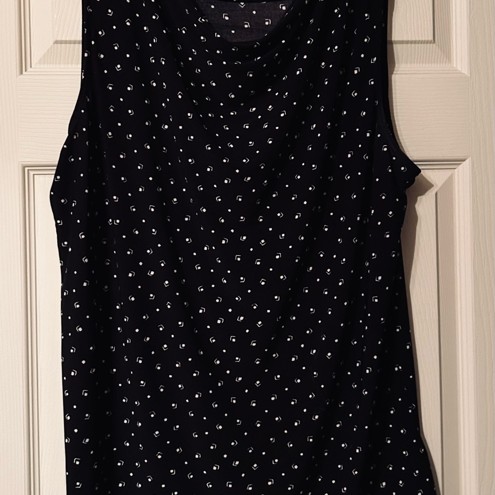 Women's Sleeveless Black Top